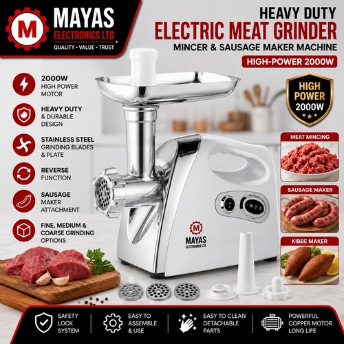 Electric meat grinder mincer - mincer, &