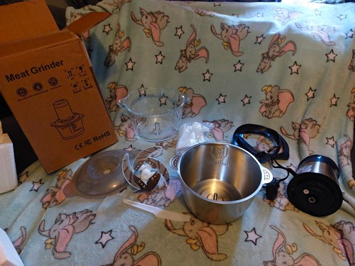 Electric meat grinder - meat,