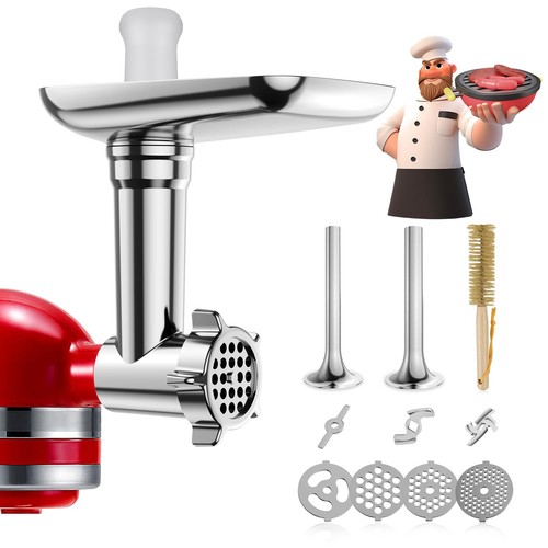 Metal food grinder attachments - metal,